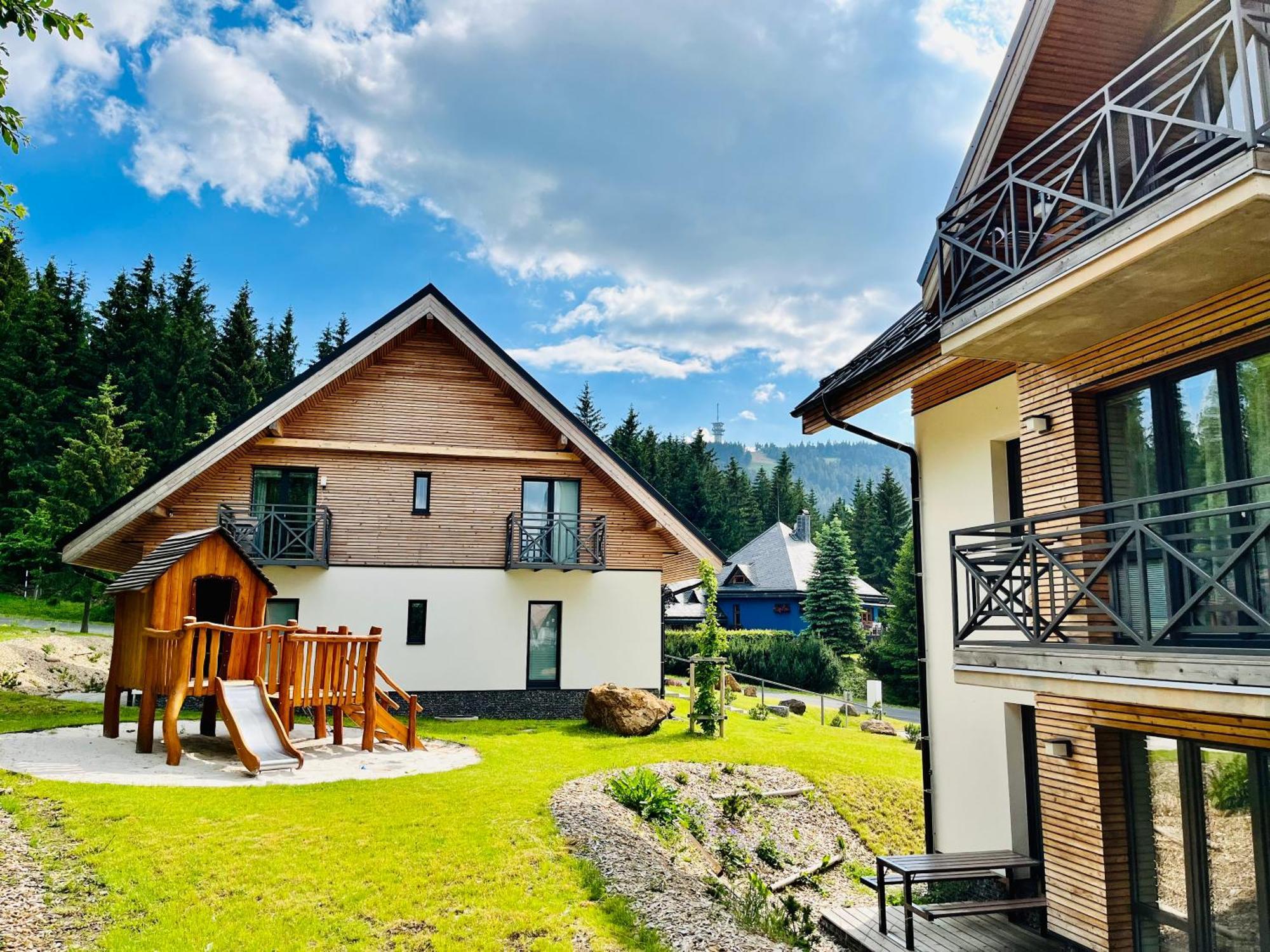 Ski Chalet Klinovec Лоучна-под-Клиновцем Экстерьер фото